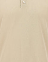 FILIPPO DE LAURENTIIS Maglia in cotone con bottoni BEIGE Uomo 