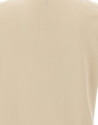 FILIPPO DE LAURENTIIS Maglia in cotone con bottoni BEIGE Uomo 