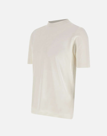FILIPPO DE LAURENTIIS T-shirt in crepe di cotone WHITE Uomo 