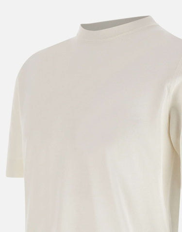 FILIPPO DE LAURENTIIS T-shirt in crepe di cotone WHITE Uomo 