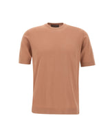 FILIPPO DE LAURENTIIS T-shirt uomo Filippo De Laurentiis in cotone BROWN Uomo 