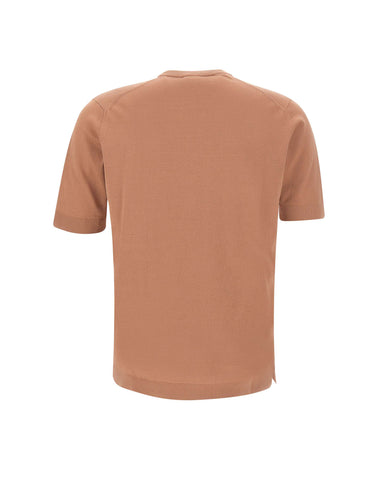 FILIPPO DE LAURENTIIS T-shirt uomo Filippo De Laurentiis in cotone BROWN Uomo 