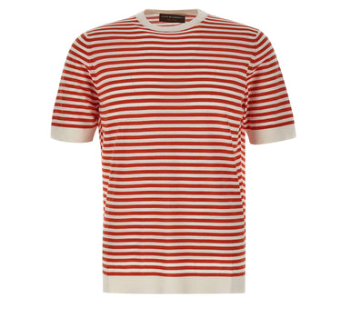 FILIPPO DE LAURENTIIS T-shirt in cotone a righe MULTICOLOR Uomo 