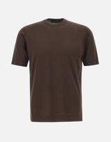 FILIPPO DE LAURENTIIS T-shirt in crepe di cotone BROWN Uomo 