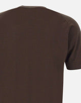 FILIPPO DE LAURENTIIS T-shirt in crepe di cotone BROWN Uomo 