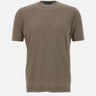 FILIPPO DE LAURENTIIS T-shirt in crepe di cotone GREEN Uomo 