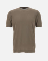 FILIPPO DE LAURENTIIS T-shirt in crepe di cotone GREEN Uomo 