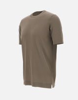 FILIPPO DE LAURENTIIS T-shirt in crepe di cotone GREEN Uomo 