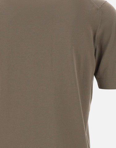 FILIPPO DE LAURENTIIS T-shirt in crepe di cotone GREEN Uomo 