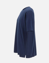 FILIPPO DE LAURENTIIS T-shirt in crêpe di cotone BLUE Uomo 