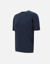 FILIPPO DE LAURENTIIS Maglia in crêpe di cotone BLUE Uomo 