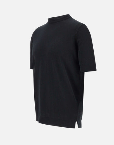 FILIPPO DE LAURENTIIS T-shirt in crepe di cotone BLACK Uomo 