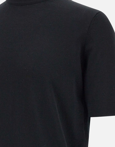 FILIPPO DE LAURENTIIS T-shirt in crepe di cotone BLACK Uomo 