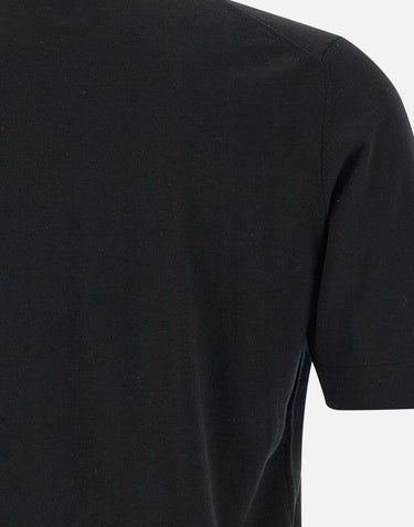 FILIPPO DE LAURENTIIS T-shirt in crepe di cotone BLACK Uomo 
