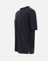 FILIPPO DE LAURENTIIS T-shirt in misto lino e cotone BLACK Uomo 