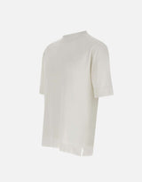 FILIPPO DE LAURENTIIS T-shirt in crêpe di cotone WHITE Uomo 
