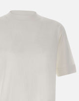 FILIPPO DE LAURENTIIS T-shirt in crêpe di cotone WHITE Uomo 