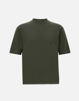 FILIPPO DE LAURENTIIS T-shirt "MC Over" in crêpe di cotone GREEN Uomo 