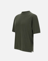 FILIPPO DE LAURENTIIS T-shirt "MC Over" in crêpe di cotone GREEN Uomo 