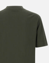 FILIPPO DE LAURENTIIS T-shirt "MC Over" in crêpe di cotone GREEN Uomo 