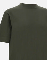 FILIPPO DE LAURENTIIS T-shirt "MC Over" in crêpe di cotone GREEN Uomo 