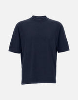 FILIPPO DE LAURENTIIS T-shirt in crêpe di cotone BLUE Uomo 