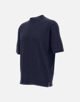FILIPPO DE LAURENTIIS T-shirt in crêpe di cotone BLUE Uomo 