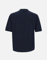 FILIPPO DE LAURENTIIS T-shirt in crêpe di cotone BLUE Uomo 