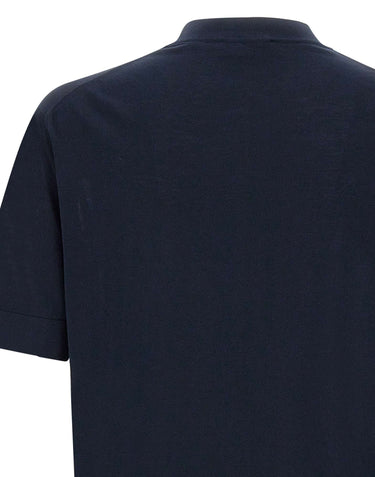 FILIPPO DE LAURENTIIS T-shirt in crêpe di cotone BLUE Uomo 