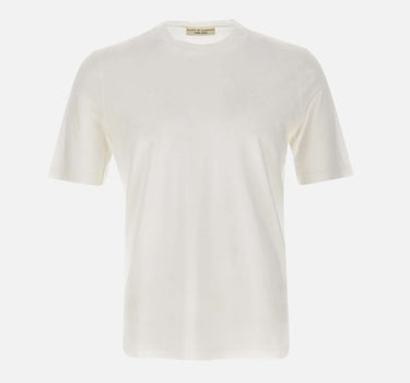 FILIPPO DE LAURENTIIS T-shirt in crêpe di cotone WHITE Uomo 