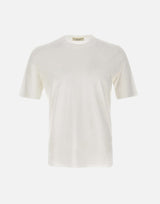FILIPPO DE LAURENTIIS T-shirt in crêpe di cotone WHITE Uomo 