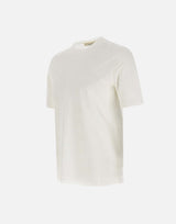 FILIPPO DE LAURENTIIS T-shirt in crêpe di cotone WHITE Uomo 
