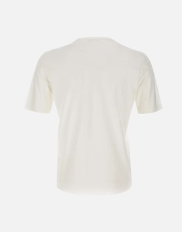 FILIPPO DE LAURENTIIS T-shirt in crêpe di cotone WHITE Uomo 
