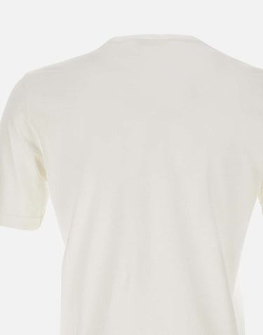 FILIPPO DE LAURENTIIS T-shirt in crêpe di cotone WHITE Uomo 