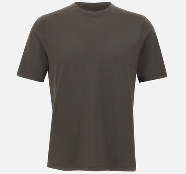 FILIPPO DE LAURENTIIS T-shirt in crepe di cotone BROWN Uomo 