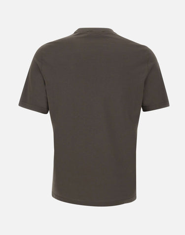 FILIPPO DE LAURENTIIS T-shirt in crepe di cotone BROWN Uomo 