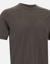 FILIPPO DE LAURENTIIS T-shirt in crepe di cotone BROWN Uomo 