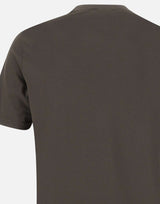 FILIPPO DE LAURENTIIS T-shirt in crepe di cotone BROWN Uomo 