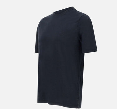 FILIPPO DE LAURENTIIS T-shirt in crêpe di cotone BLUE Uomo 