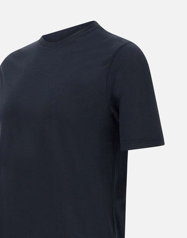 FILIPPO DE LAURENTIIS T-shirt in crêpe di cotone BLUE Uomo 