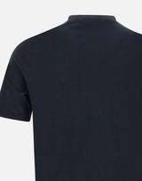 FILIPPO DE LAURENTIIS T-shirt in crêpe di cotone BLUE Uomo 