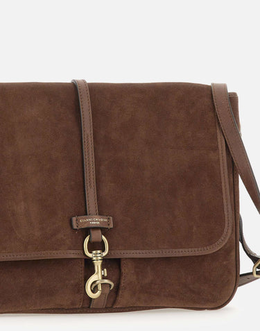 Borsa a tracolla "Berlino" BSU11625 CMPLCHOCOLATE GIANNI CHIARINI 