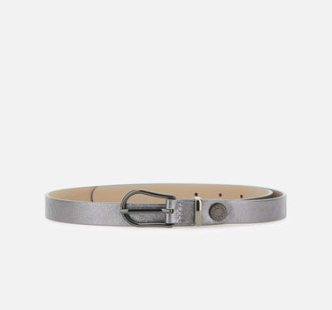 Cintura in pelle metallizzata CN9903704 VNCMETCITYNOIRE GIANNI CHIARINI 