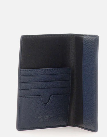 Cover per passaporto in pelle PFW18295 GRNCRVNAVY GIANNI CHIARINI 