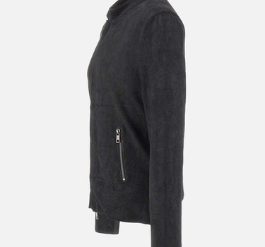 GIORGIO BRATO Giacca in pelle cerata BLACK Uomo 