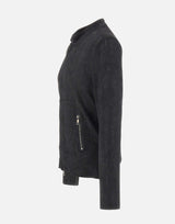 GIORGIO BRATO Giacca in pelle cerata BLACK Uomo 