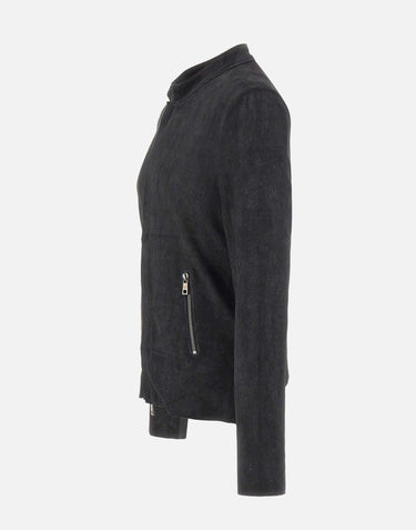 GIORGIO BRATO Giacca in pelle cerata BLACK Uomo 
