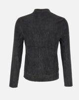 GIORGIO BRATO Giacca in pelle cerata BLACK Uomo 