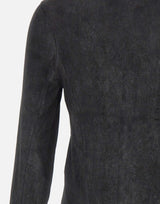 GIORGIO BRATO Giacca in pelle cerata BLACK Uomo 