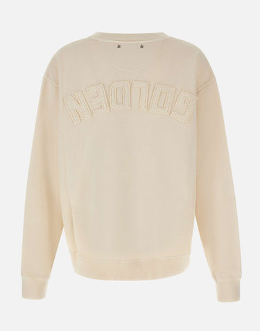 GOLDEN GOOSE Felpa "Boxi" WHITE Donna 